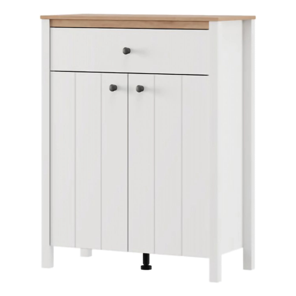 Russel, Mobile da Ingresso un Cassetto, 86x40x111h cm Bianco