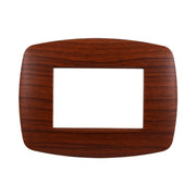 Placca Slim Serie Space 3P Colore Radica Compatibile Con Bticino Living Light