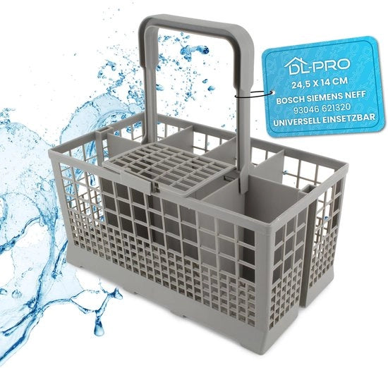 Accessori per lavastoviglie universale 24,5x14cm per lavastoviglie di serie 00093046 compatibile con molti lavastoviglie di marca come Bauknecht Siemens Gorenje AEG Privileg design robusto per pulire gli utensili da cucina