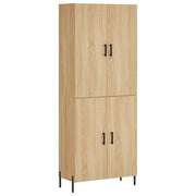 Credenza | Madia | Buffet da pranzo | Armadio da pranzo Rovere Sonoma 69,5x34x180 cm in Legno Multistrato