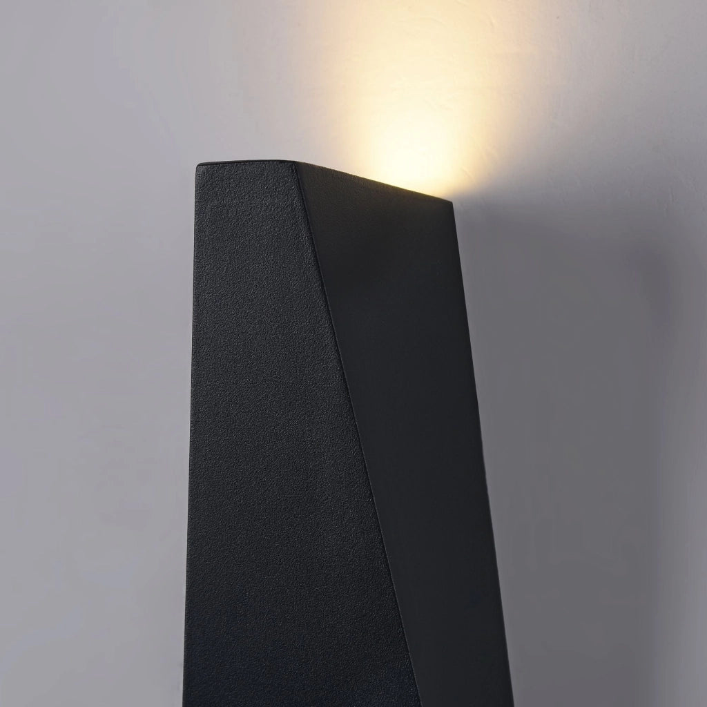 Lampada da parete Outdoor in Metallo Times Square Nero