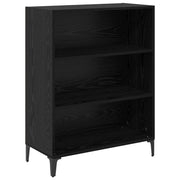 Credenza | Madia | Buffet da pranzo | Armadio da pranzo Rovere Nero 69,5 x 32,5 x 90 cm Legno multistrato