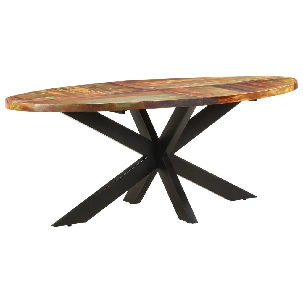 Tavolo da Pranzo 200x100x75cm in Legno Massello di Recupero 321676