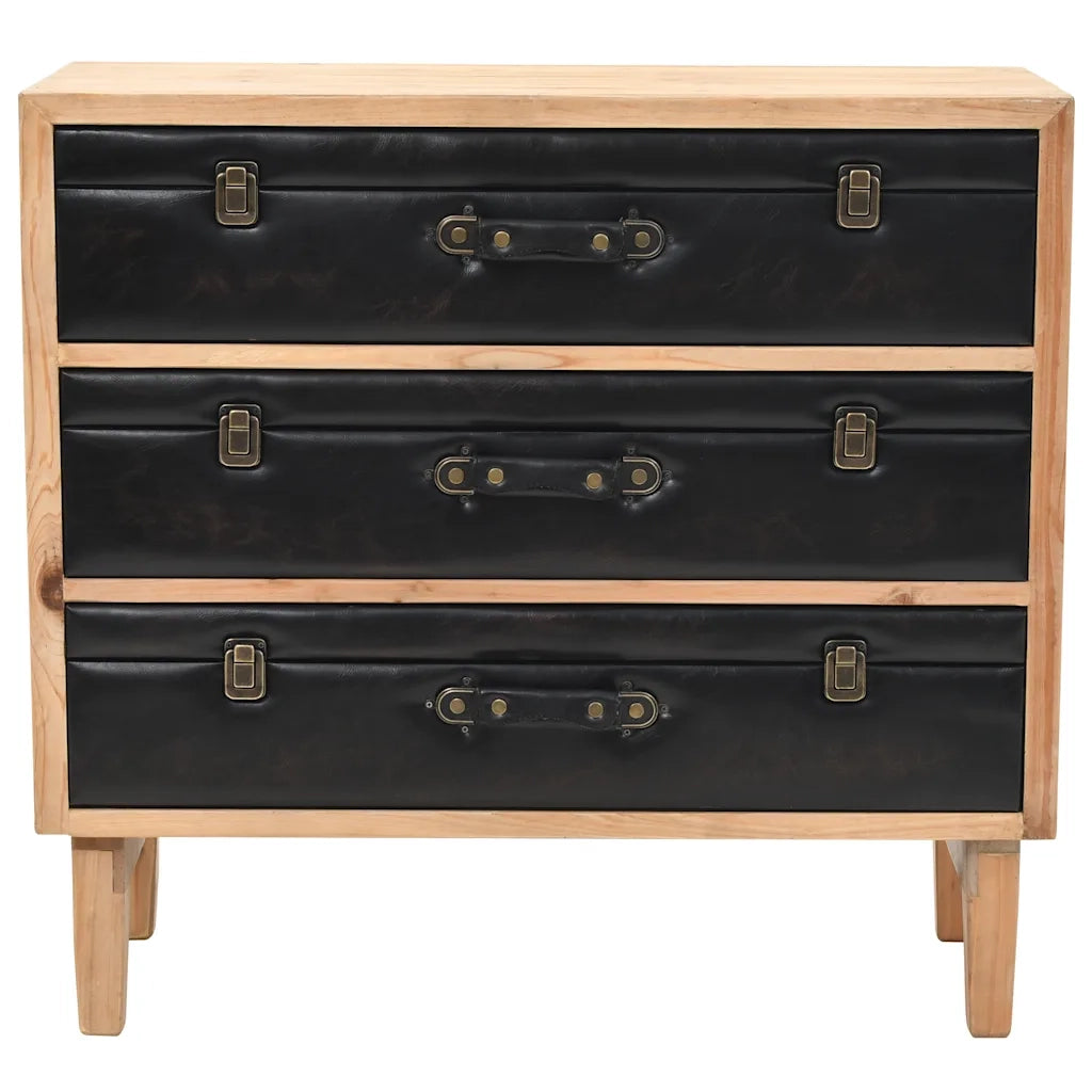 Cassettiera in Legno Massello di Abete 80x36x75 cm CFW9147645