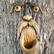 Decorazioni per giardino uniche e divertenti, ornamenti per alberi in resina e decorazione per giardino in legno