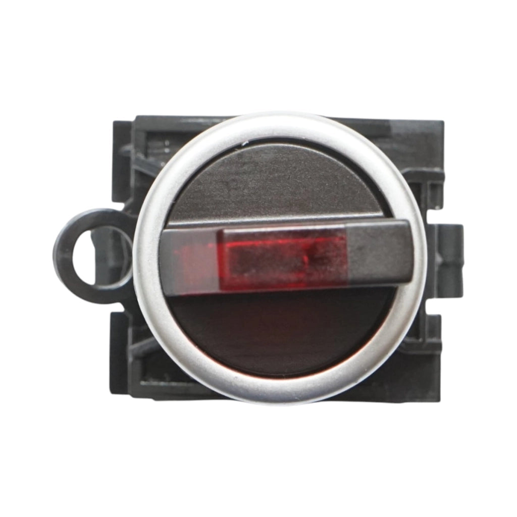 Selettore luminoso 24V AC/DC LED rosso a 3 posizioni 2NO, 10A/600V AC, 1A/250V DC LA42 Breckner Germany