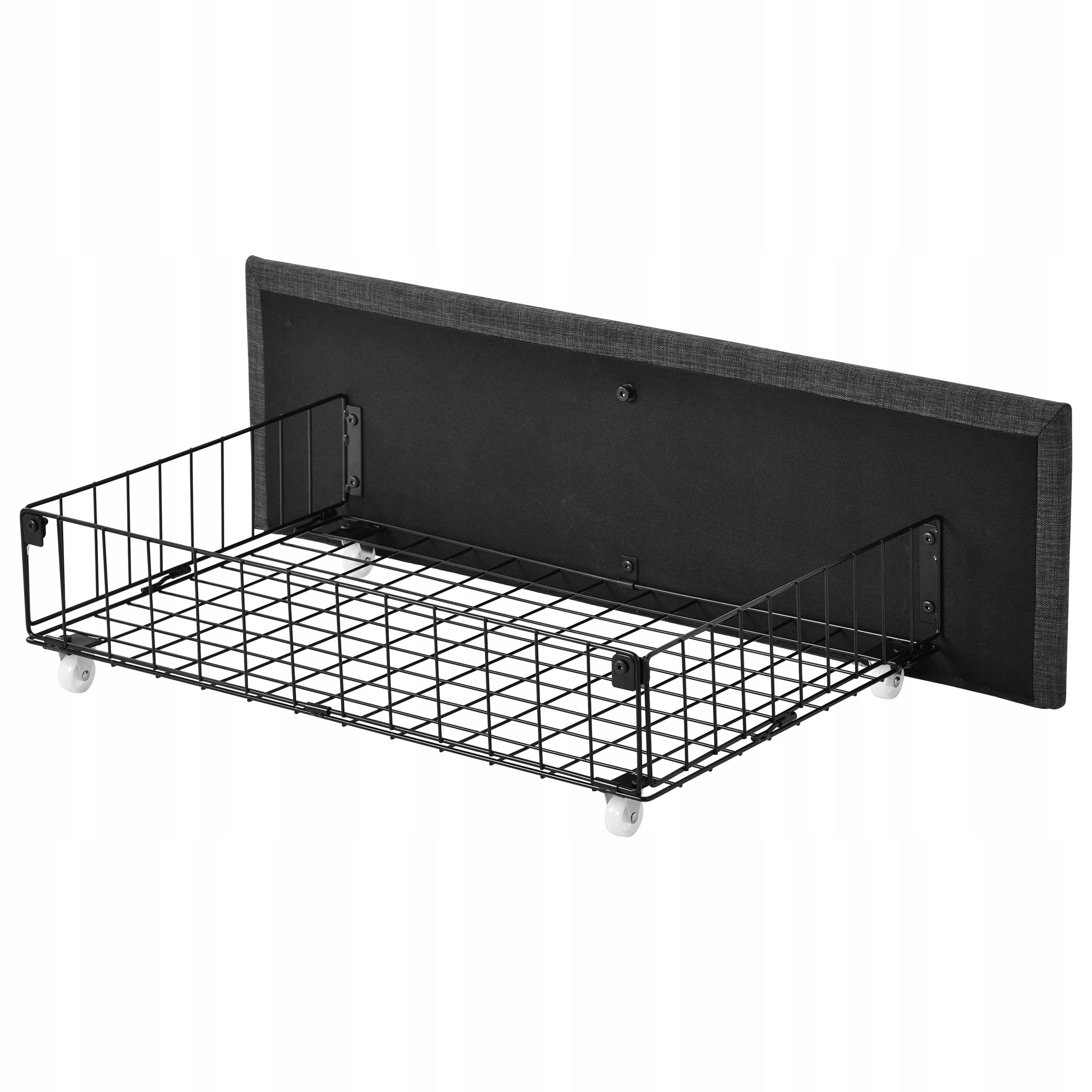 Letto con testiera regolabile e 4 cassetti - Xylo - 140x200 - Grigio