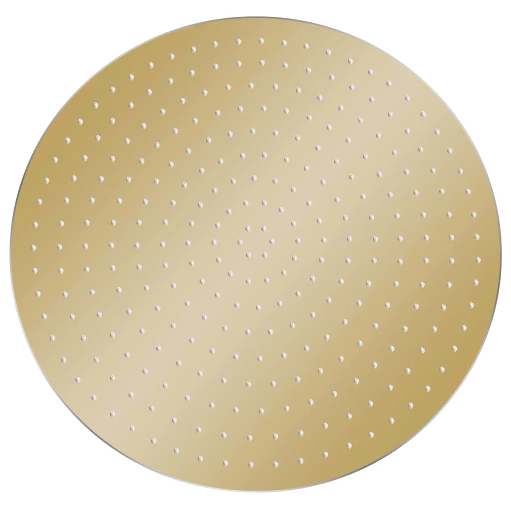 Testa Doccia a Pioggia in Acciaio Inox 40 cm Rotonda Oro