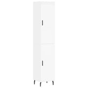 Buffet credenza cassettiera armadio mobile contenitore organizer cucina soggiorno salotto alto 34,5 x 34 x 180 cm legno ingegnerizzato bianco 02_0032283