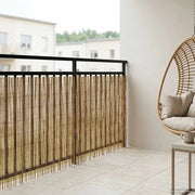 Recinzione per Giardino Carbonizzato 1000 x 90 cm Giunco 42031267