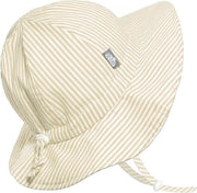 Cappello estivo per bambini piccoli (L: 2-5 anni, strisce beige)
