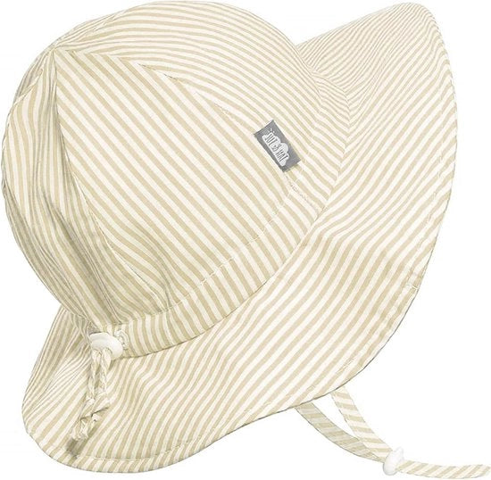 Cappello estivo per bambini piccoli (L: 2-5 anni, strisce beige)