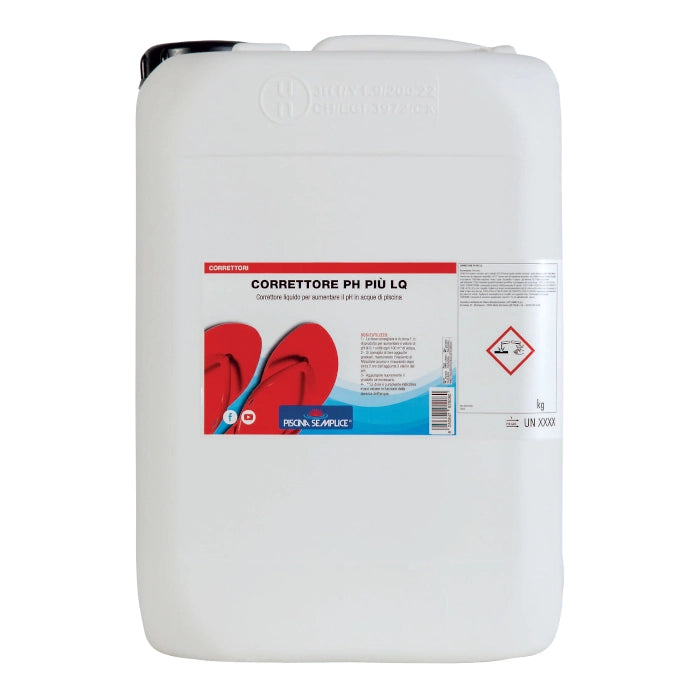 Correttore Ph+ Liquido 25Kg - Per Aumentare Il Ph Della Piscina