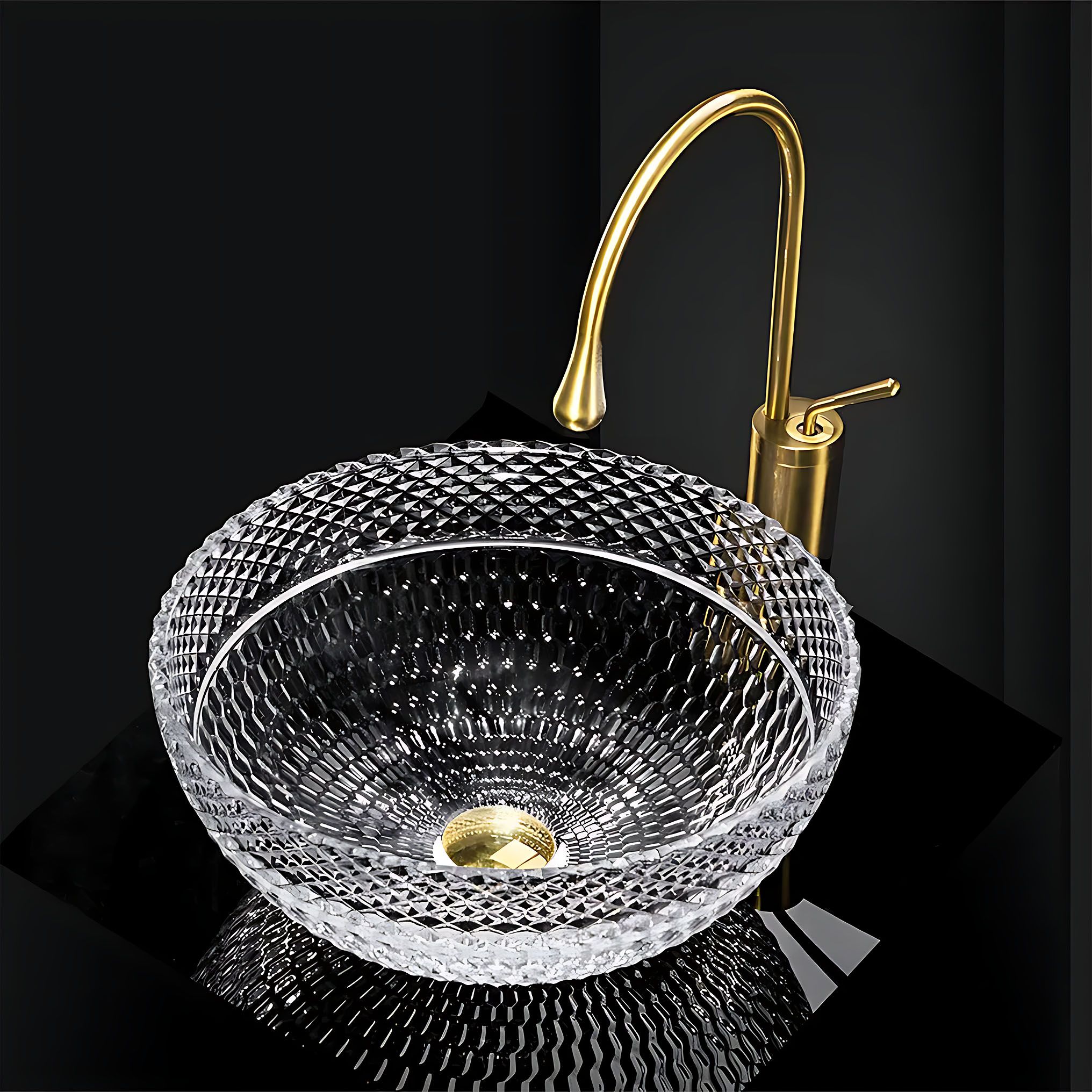 Lavabo Da Appoggio Rea Sue Transparent