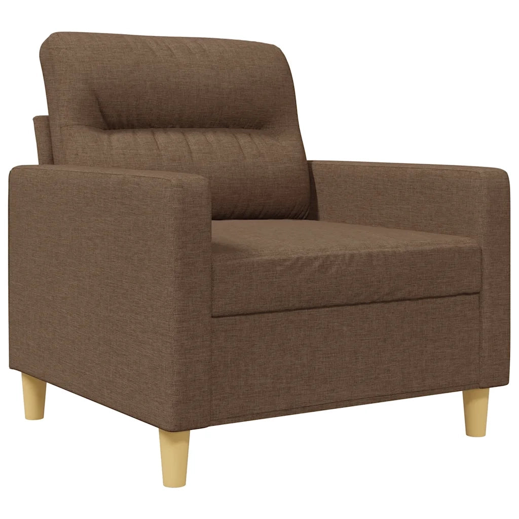Poltrona-Divano Sedia-Poltroncina Marrone 60 cm in Tessuto 858742