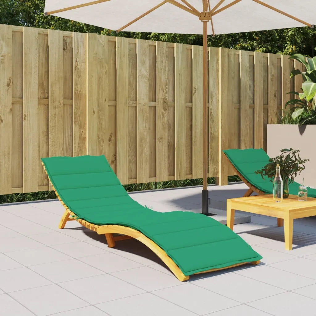 Cuscino per sedie | Cuscino per Lettino Verde 200x70x3 cm in Tessuto Oxford