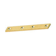 BL LASTRINA A 4 FORI DIRITTA OTTONE 100 MM  2 PZ- IMOF- 6,0 blister