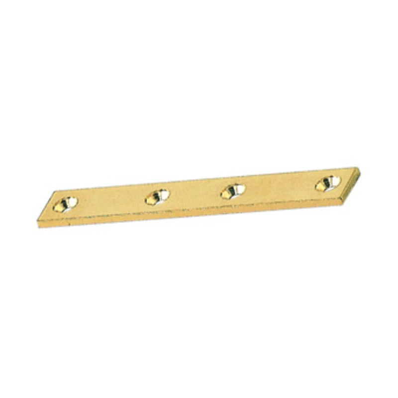 BL LASTRINA A 4 FORI DIRITTA OTTONE 100 MM  2 PZ- IMOF- 6,0 blister