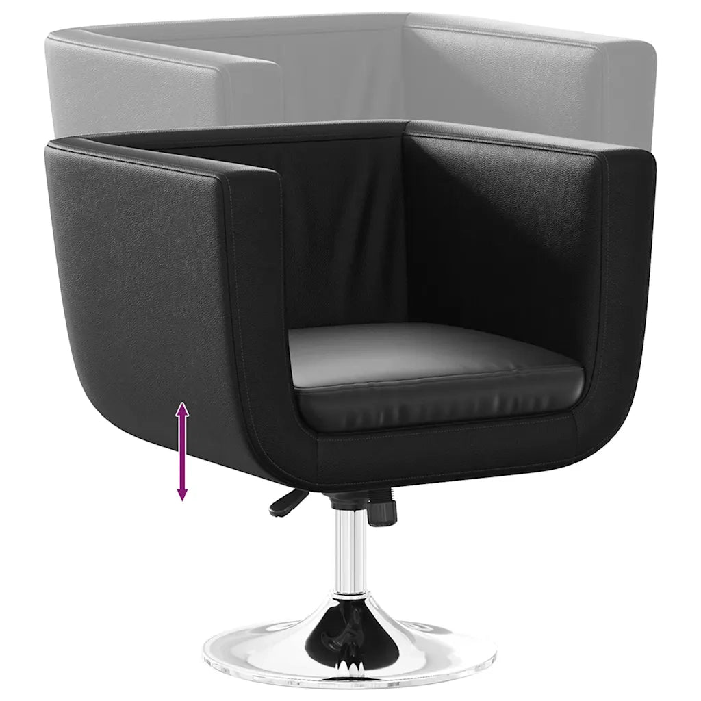 Sedie da Bar 2 pz in Pelle Artificiale Nera 160440