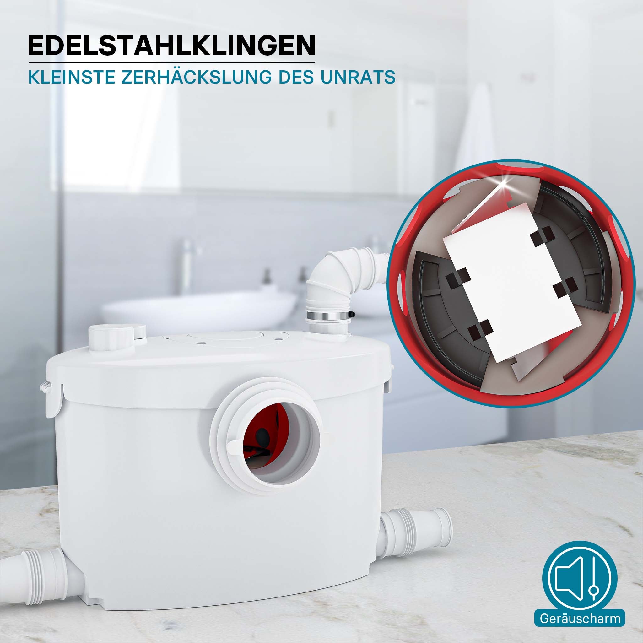 Stazione di sollevamento 4/1 per acque reflue e feci 400 W Stazione Piccola di sollevamento