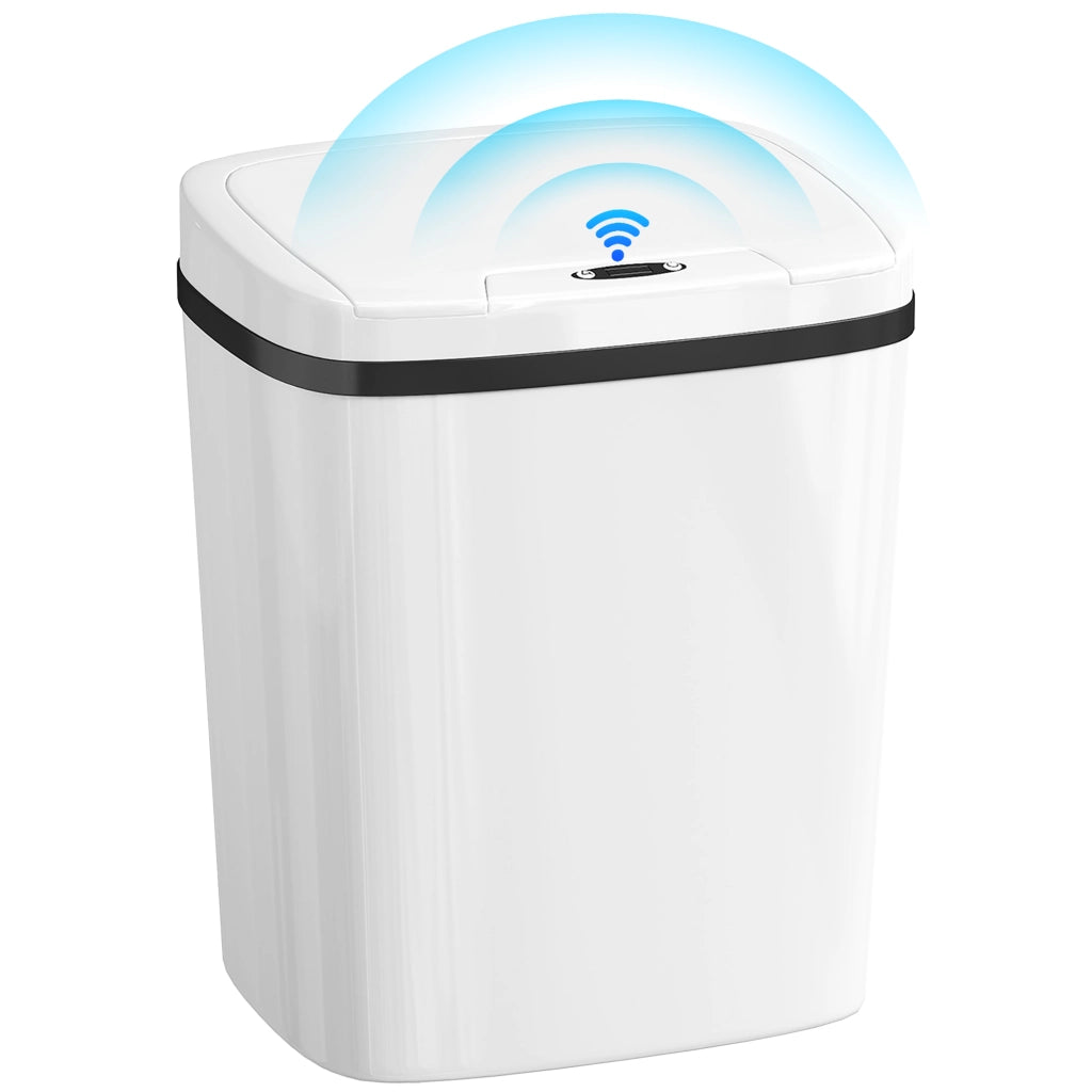 Cestino Automatico per Cucina 15L con Sensore Infrarosso ¨C zephmum ¨C Bianco