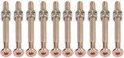 Set di Viti per Culla per Bambini in Acciaio Inossidabile - 10 Viti - M6 x 40mm - Viti per Culla - Viti per Culla per Bambini - Giallate