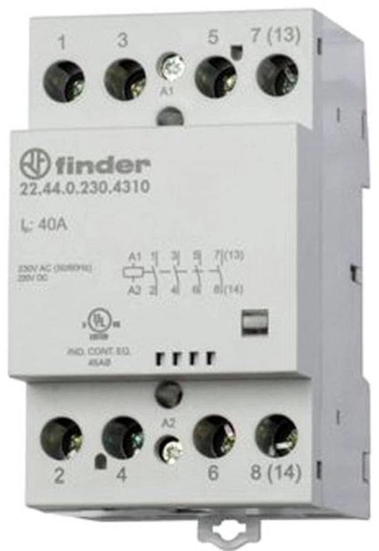 Contattore 4x NO 24 V/DC, 24 V/AC 40 A 

Nota: "stuk(s)" è stato rimosso poiché indica la quantità di prodotti e non è parte del titolo del prodotto.