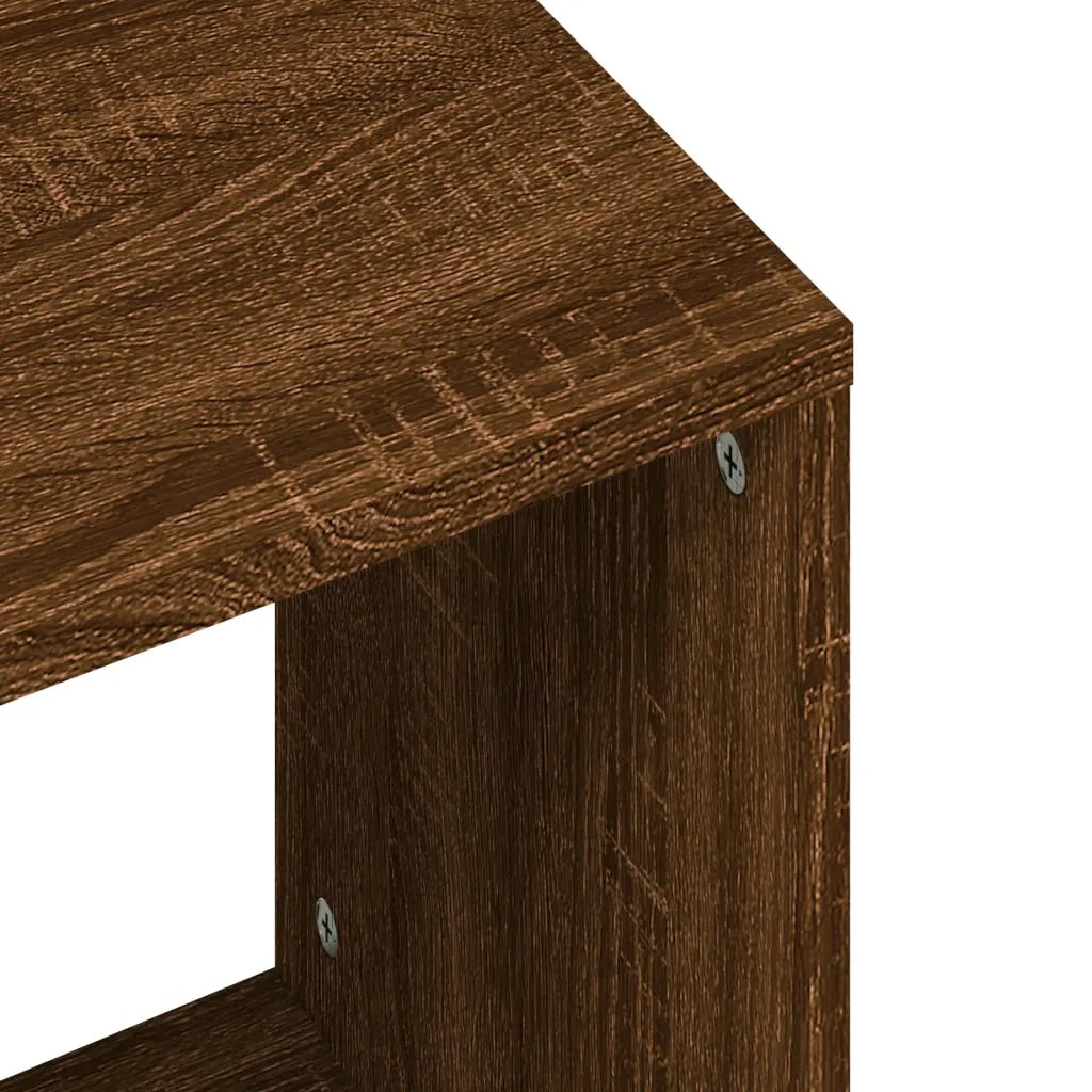 2 pz Tavolini da salotto | Tavolino da caff¨¨ | Tavolino da Soggiorno Impilabili Rovere Marrone in Legno Multistrato