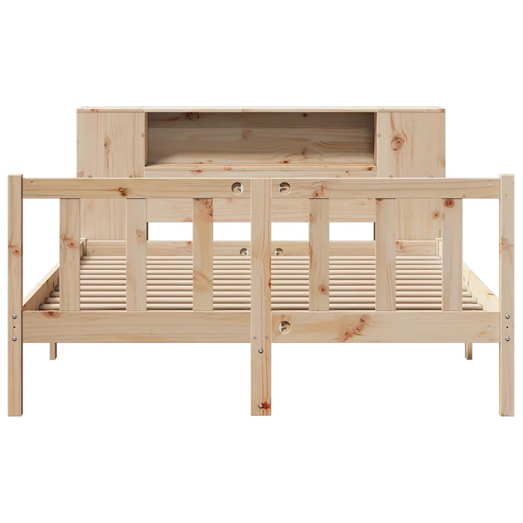 Letto Libreria senza Materasso 160x200 cm in Legno di Pino 3321661