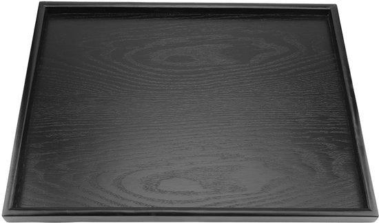 Piatto di Servizio in Legno - Design Moderno - Forma Rettagolare - Antiscivolo - Multifunzionale - Facile da Pulire - 40x30 cm