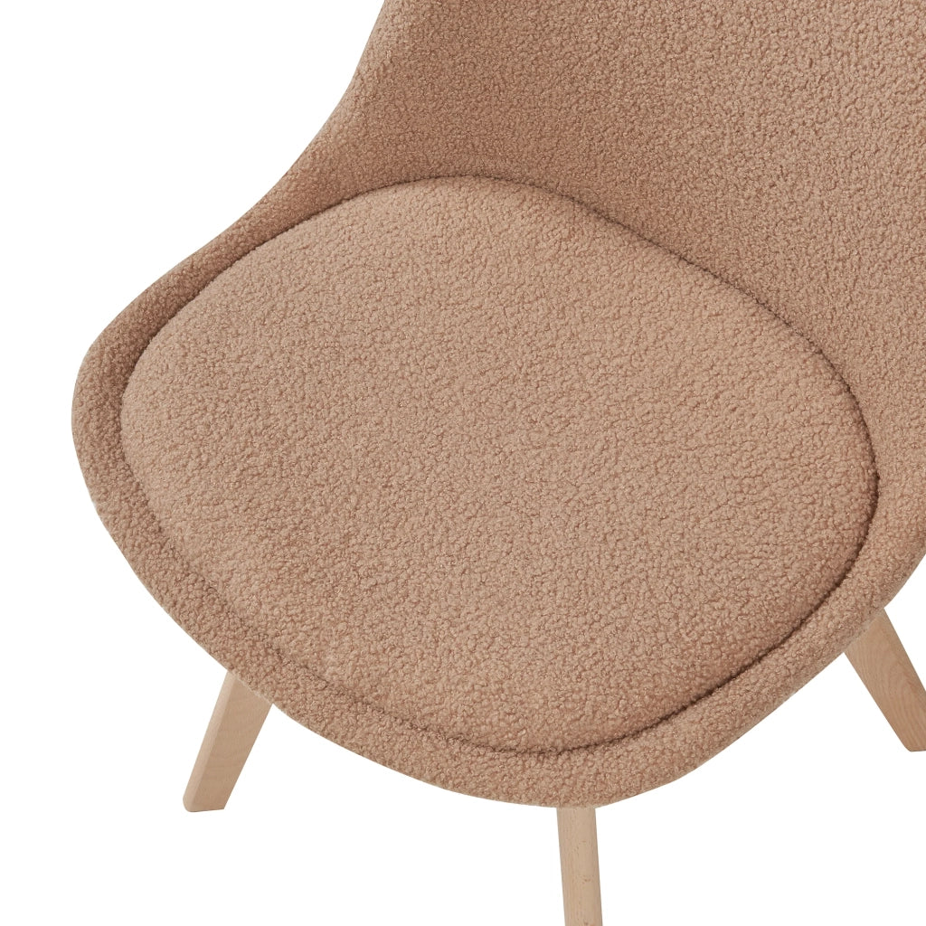 Set di 4 sedie da pranzo 82 x 49 x 54 cm design moderno e robusto con passanti tortora 03_0009824
