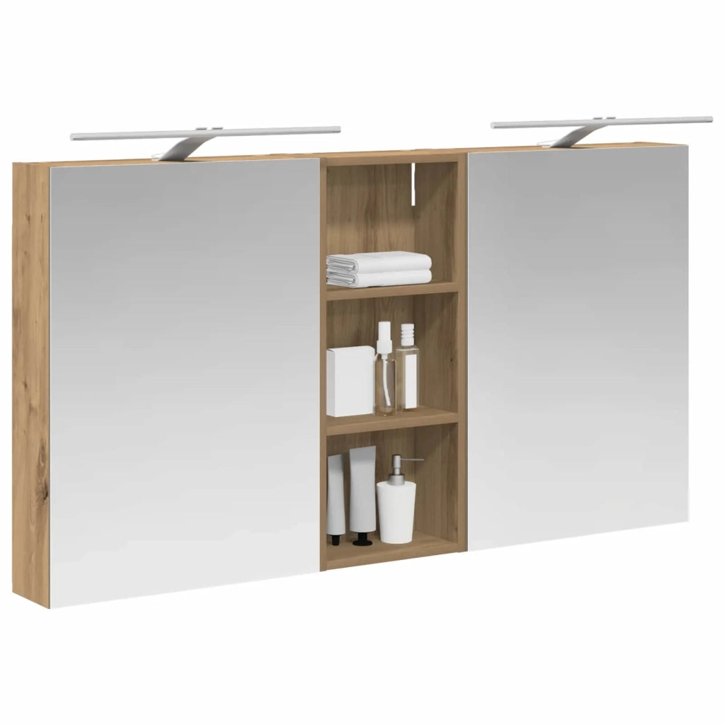 Set di Armadi da Bagno con lo scaffale 3 pcs 130 x 14,5 x 70 cm 3403775