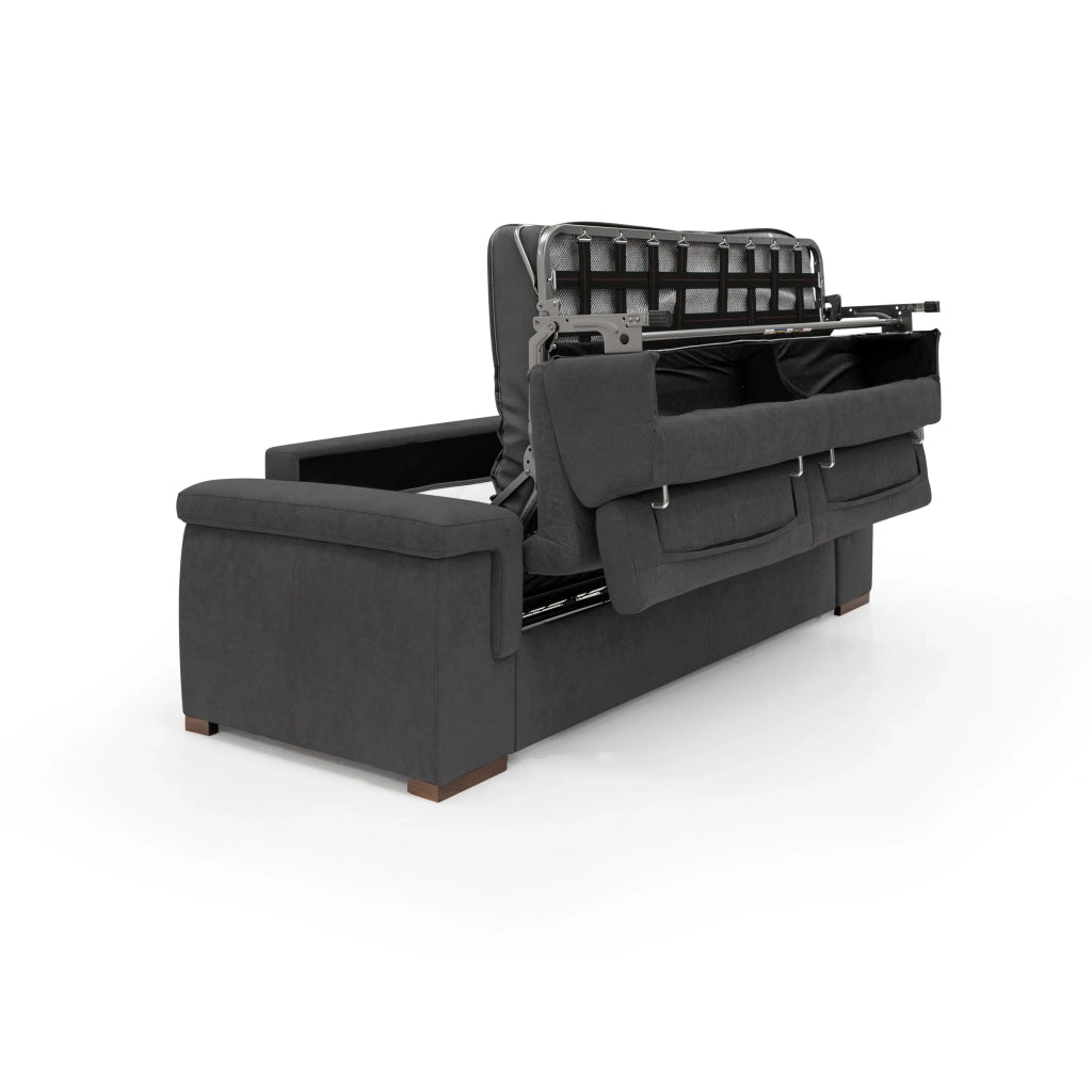 Giunone Divano letto mat. H18 220 cm (mat. 140x197 cm) nero
