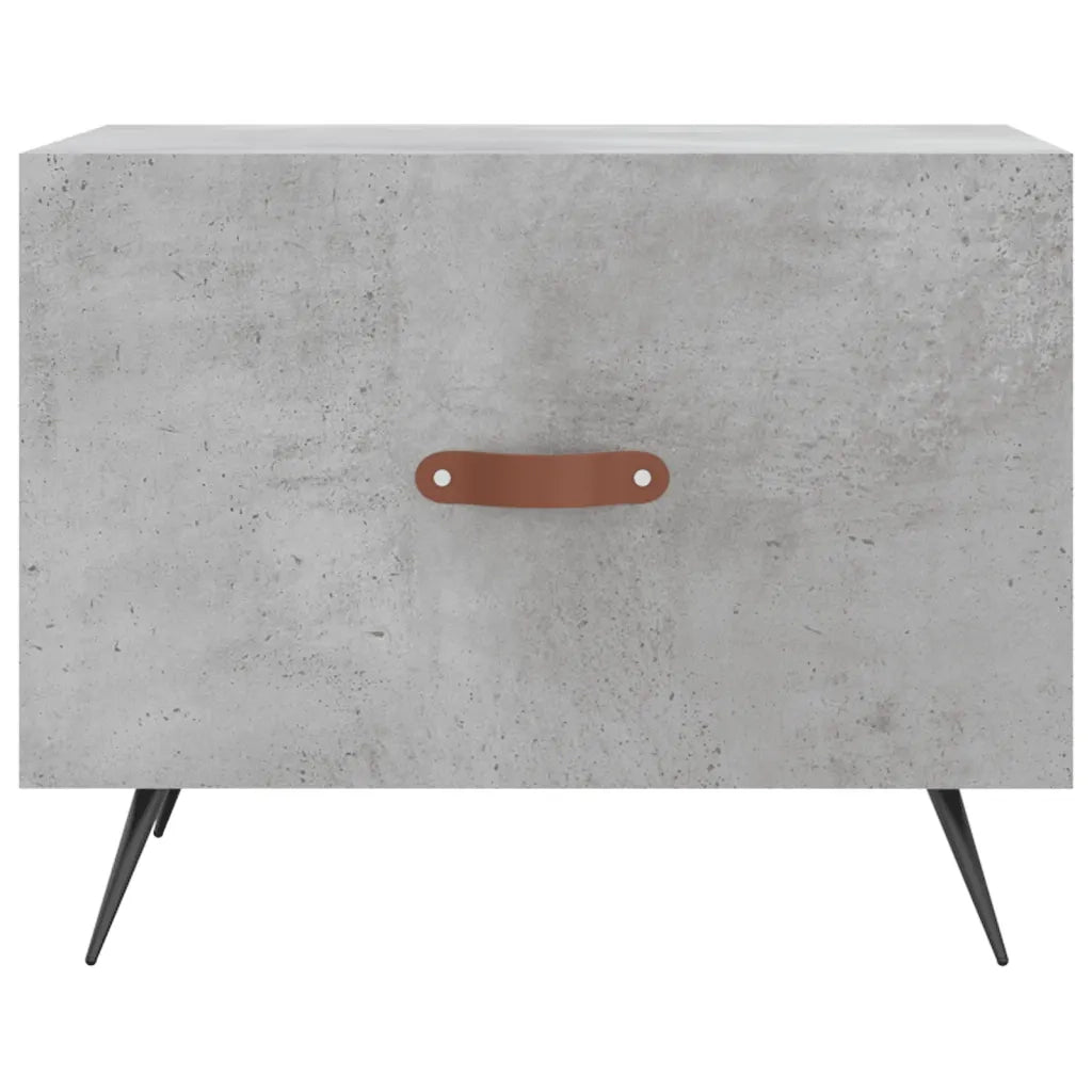 2 pz Tavolini salotto | Tavolino da caff¨¨ | Tavolino da Soggiorno Grigio Cemento 50x50x40 Legno Multistrato