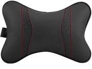 Supporto Ergonomico per la Testa - Autoaccessori - Sostegno - Cuscino di Supporto per la Testa - Nero Pelle - 20 x 28 x 12 cm - Cuscino di Sostegno per la Testa