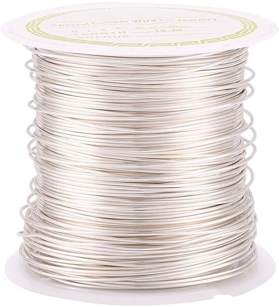Cavo di rame 18 metri - 0,6 mm - Resistente all'urto - Filo artigianale - Cavo per gioielli - Rame duraturo - Cavo per gioielli