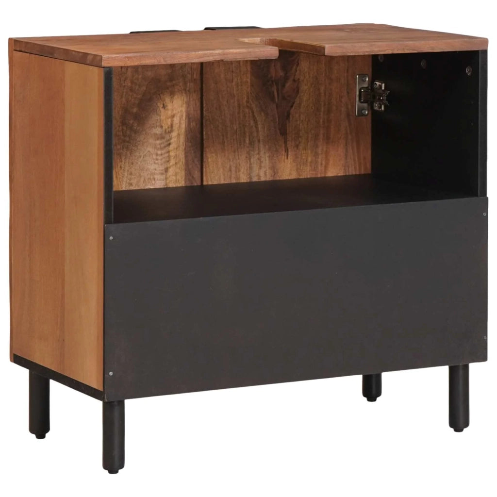 Mobile Lavabo | Armadio per Lavabo da Bagno con porta Marrone 62 x 33 x 58 cm