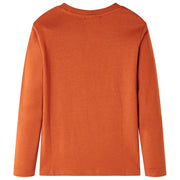 Maglietta da Bambino Maniche Lunghe Ruggine Chiaro 104 13350