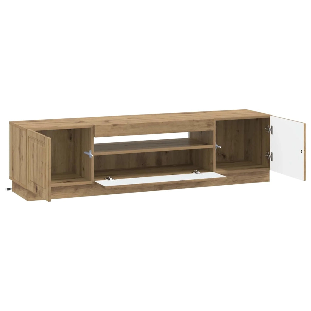 Mobile TV LED Rovere Artigianale Legno ingegnerizzato 897794