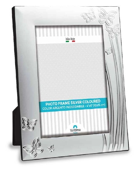 Portafoto da Appoggio Silver Farfalline 13 x 18 cm