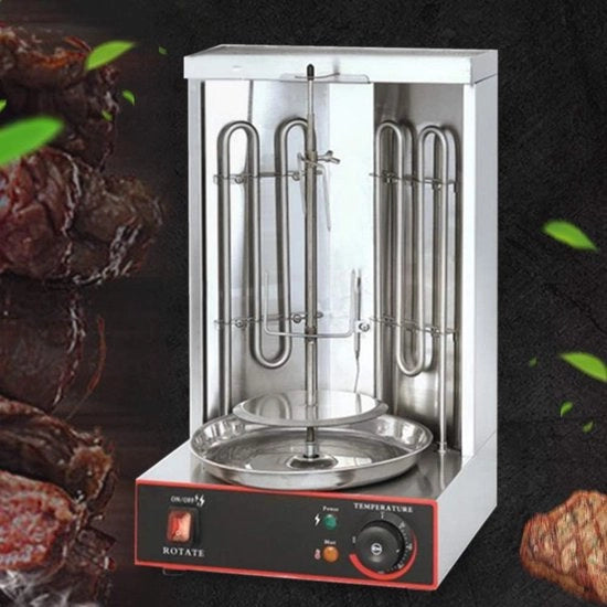 Griglia a doner e macchina per gyros - 3 kW, acciaio inossidabile