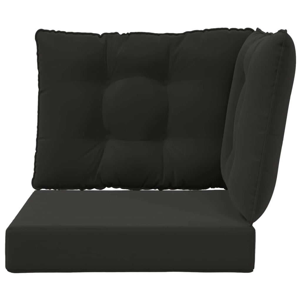 Cuscino per divano da esterno 3 pcs Nero Poliestere