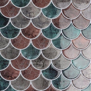 Tegole Autoadesive - Verde Marrone - 4 pezzi - 30,5 cm x 30,5 cm - Effetto 3D