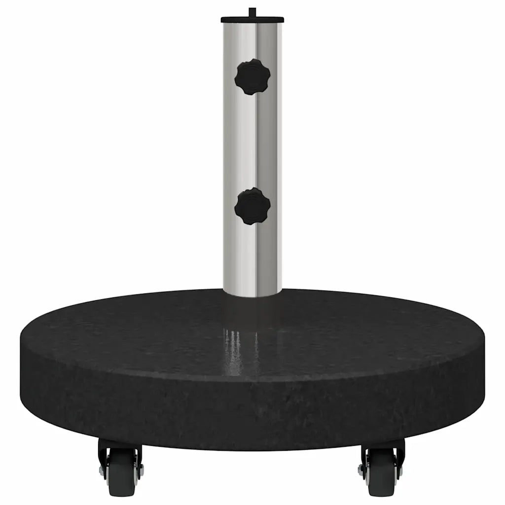 Base per ombrellone 30kg Nero Granito e Acciaio Inossidabile CFW6600728