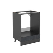 Vicco Mobile per forno da incasso Calcestruzzo nero 60 cm senza piano di lavoro