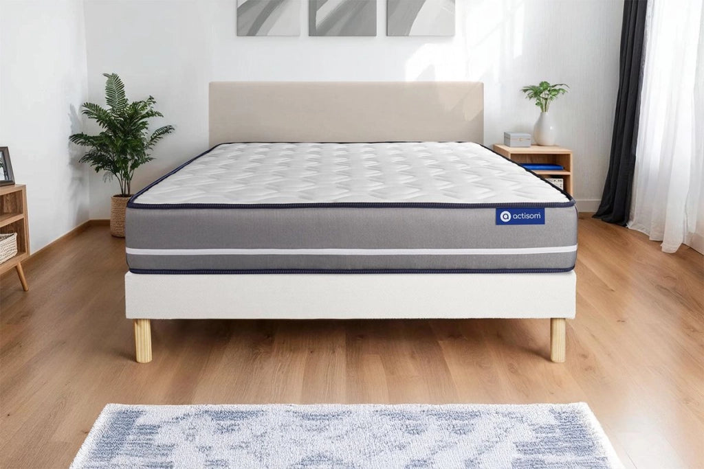 Kit rete e materasso matrimoniale Actimemo pur 160x190cm - Spessore : 20cm- memory foam - rigido