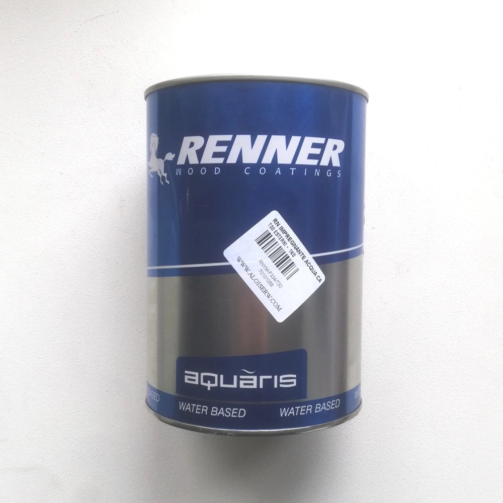 Renner aquaris ym f334 da 1kg netto impregnante professionale acqua per esterni, colori disponibili  castagno