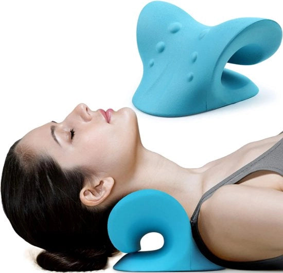 Cuscino per il collo - Trazione cervicale - Per il trattamento della colonna vertebrale e della schiena - Correzione del sonno - Massaggio Shiatsu