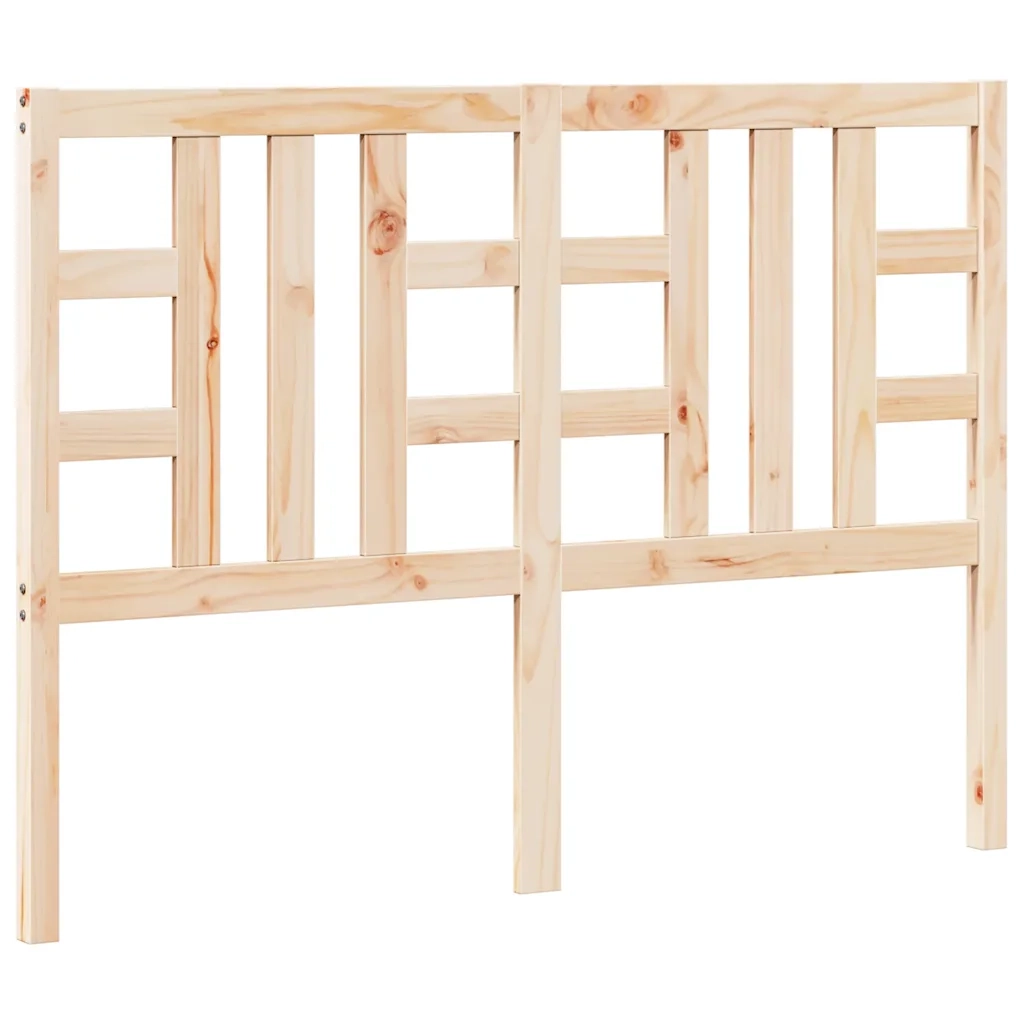 Testiera per Letto-Testata-Testiera Decorativa 141x4x100 cm in Legno Massello di Pino 177219