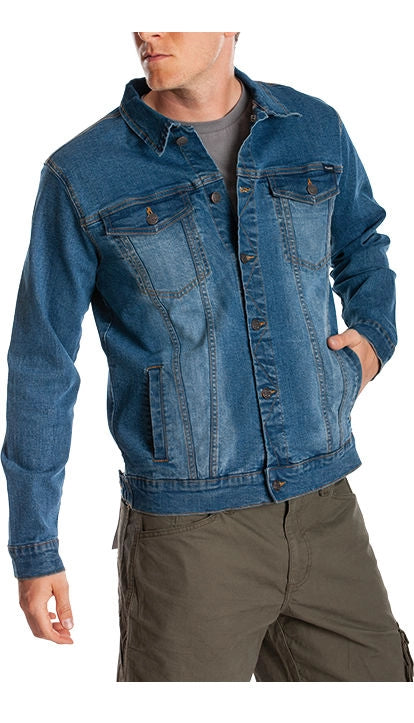 Rica Lewis 5430505 STANT Giubbotto Jeans Stretch Fiberflex 98% Cotone 4 Tasche colore Blu